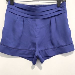High waisted blue dressy shorts size small